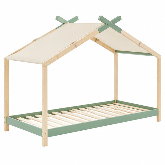 lit-enfant-cabane-en-bois-vert-avec-sommier-90x190-fjqjvg2907fs