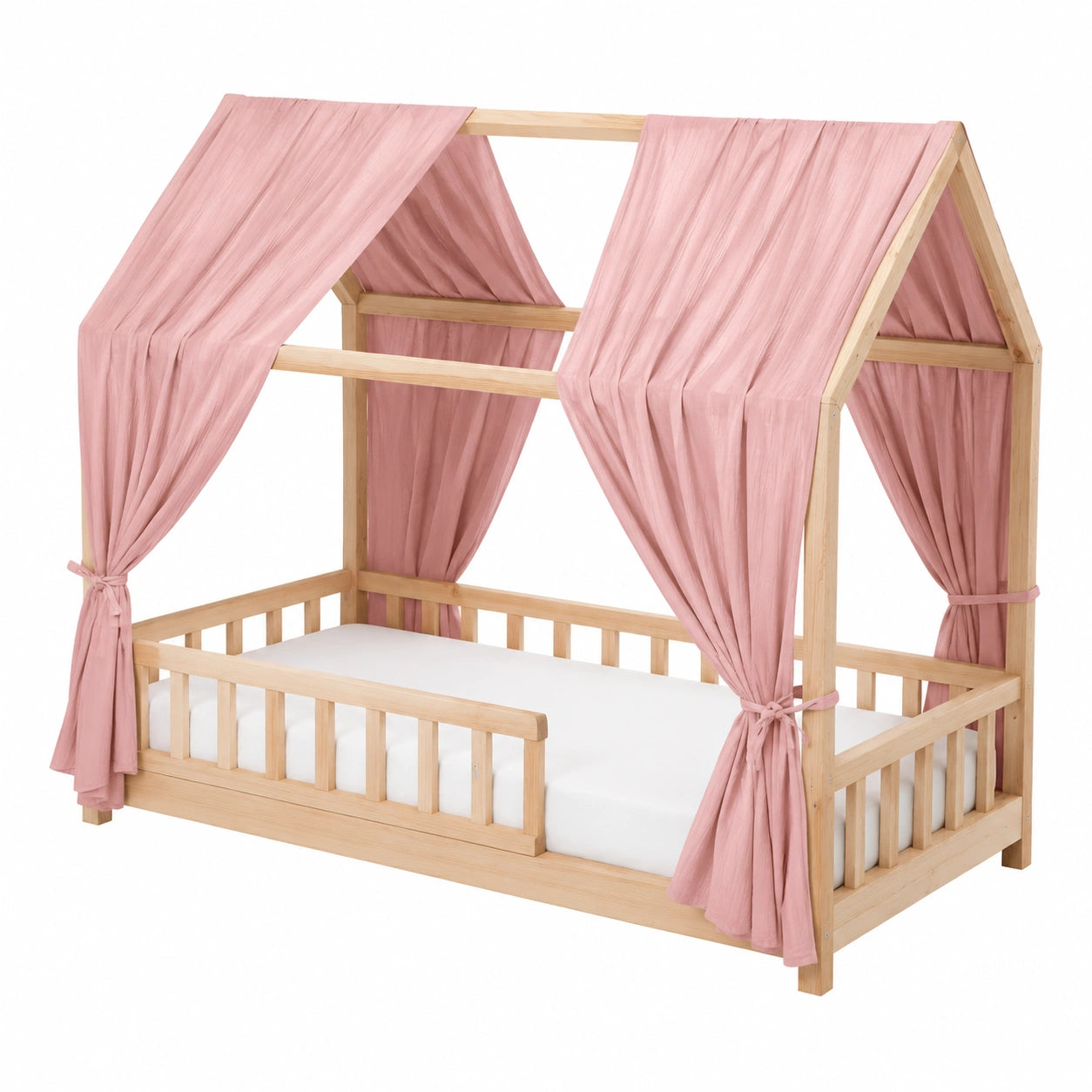 ensemble-de-lit-avec-ciel-en-mousseline-de-coton-bio-pour-enfant-rose-fonce-tjakzq2909vz